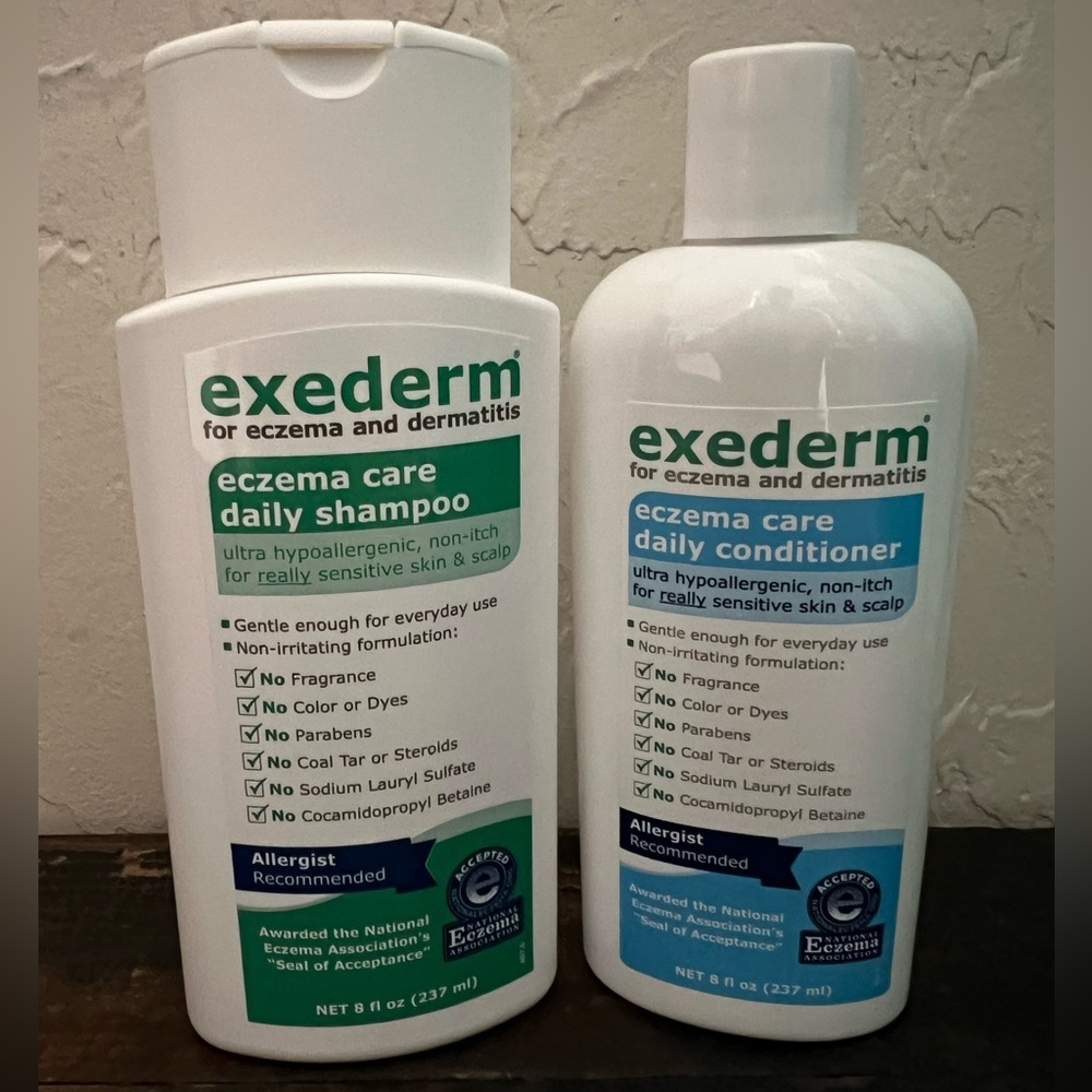 Exederm Non Itch Shampoo and Conditioner 8 oz
Set